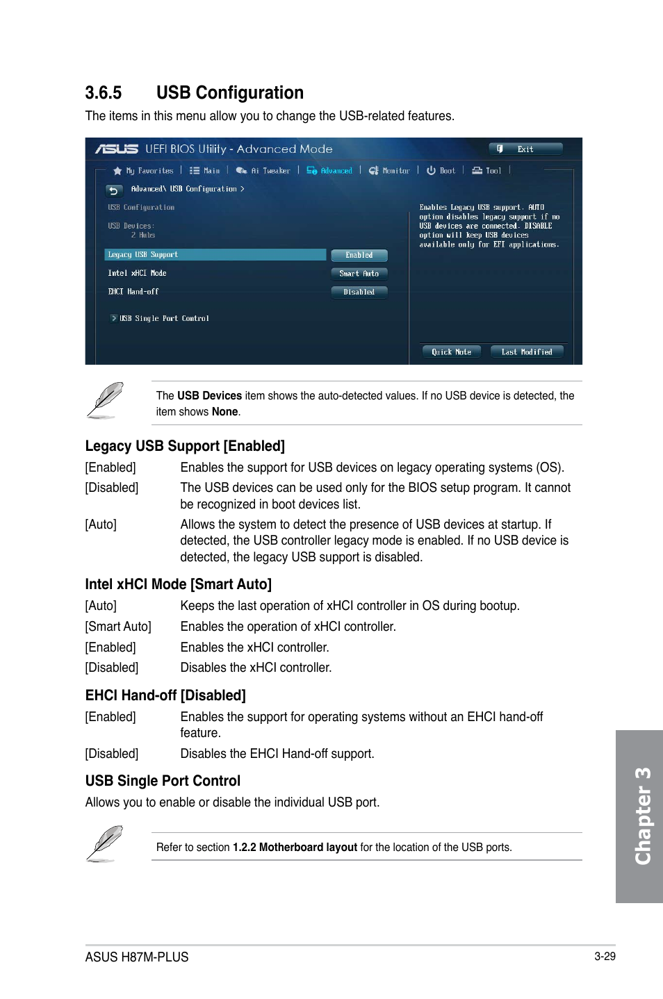 Chapter 3, 5 usb configuration | Asus H87M-PLUS User Manual | Page 81 / 132