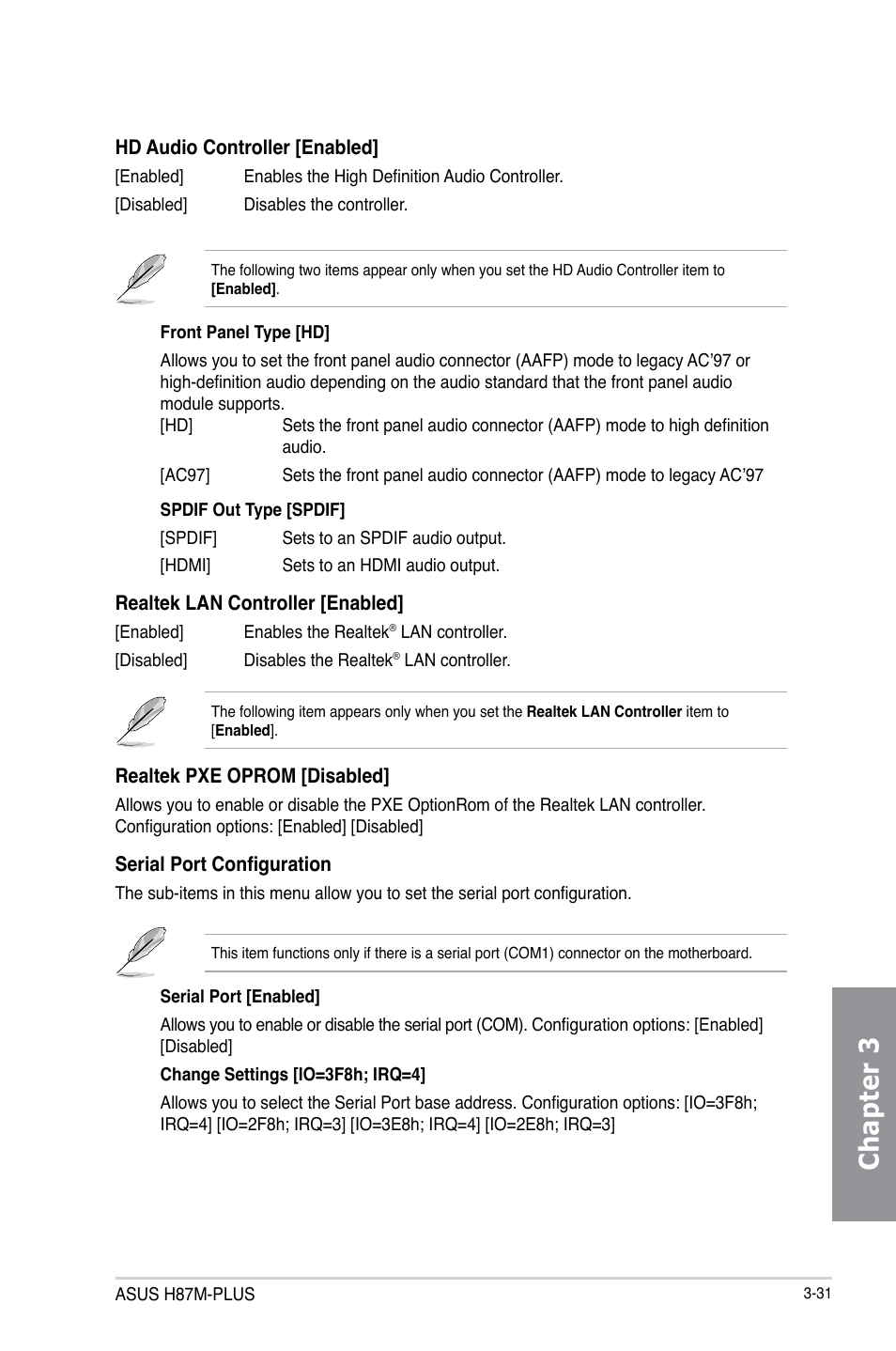 Chapter 3 | Asus H87M-PLUS User Manual | Page 83 / 132