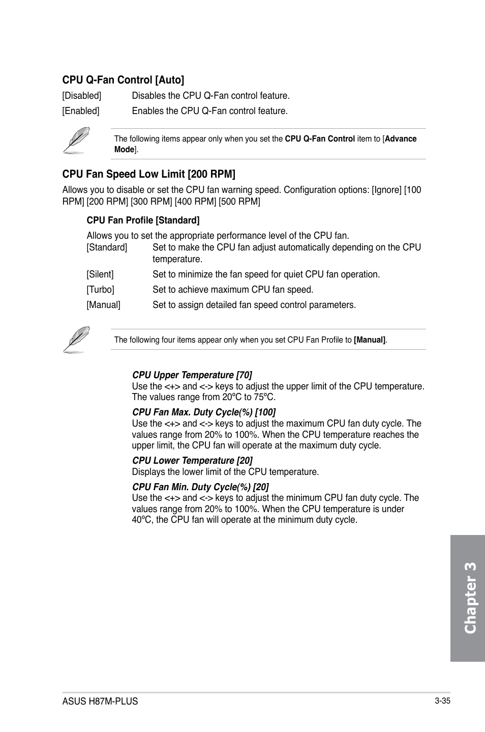 Chapter 3 | Asus H87M-PLUS User Manual | Page 87 / 132