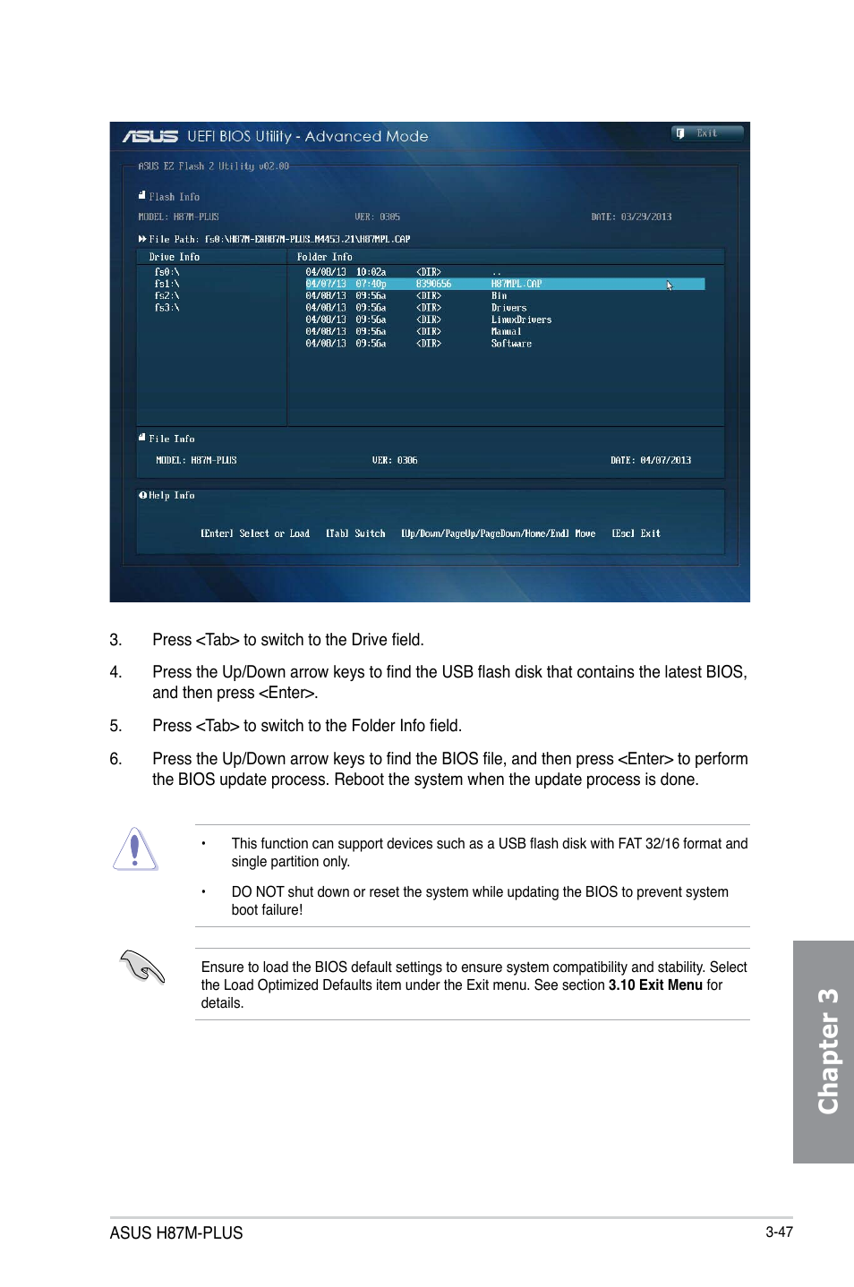 Chapter 3 | Asus H87M-PLUS User Manual | Page 99 / 132