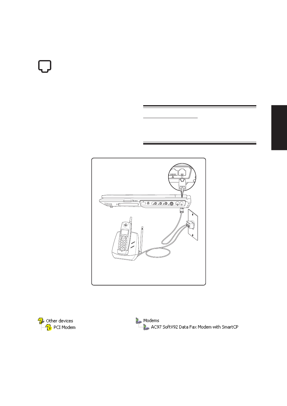 Modem | Asus Z92Ne User Manual | Page 49 / 114