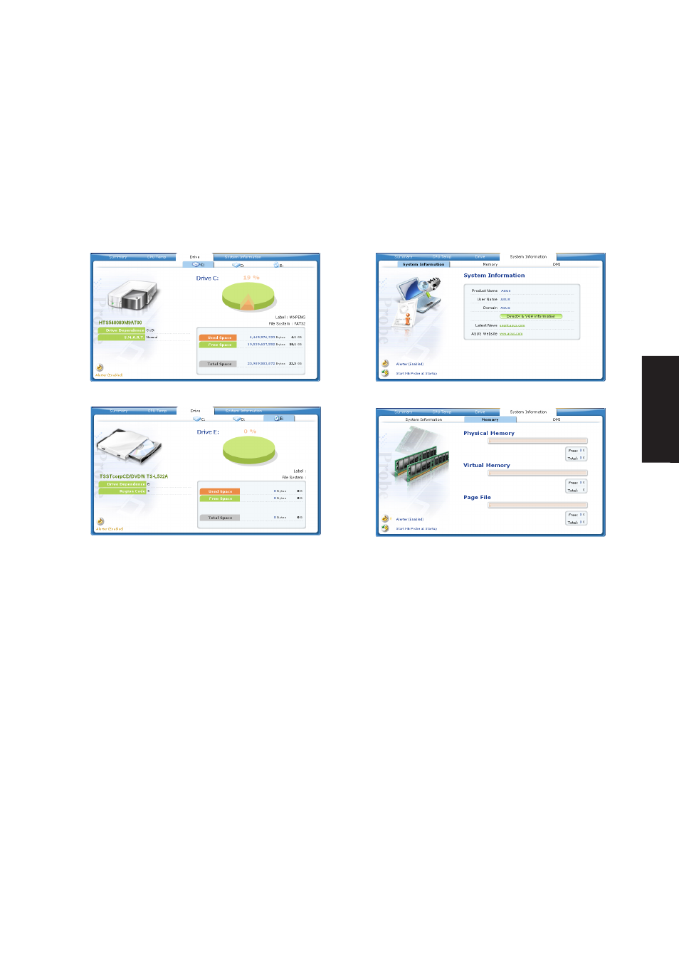 Using nb probe monitoring (cont’) | Asus Z92Ne User Manual | Page 93 / 114