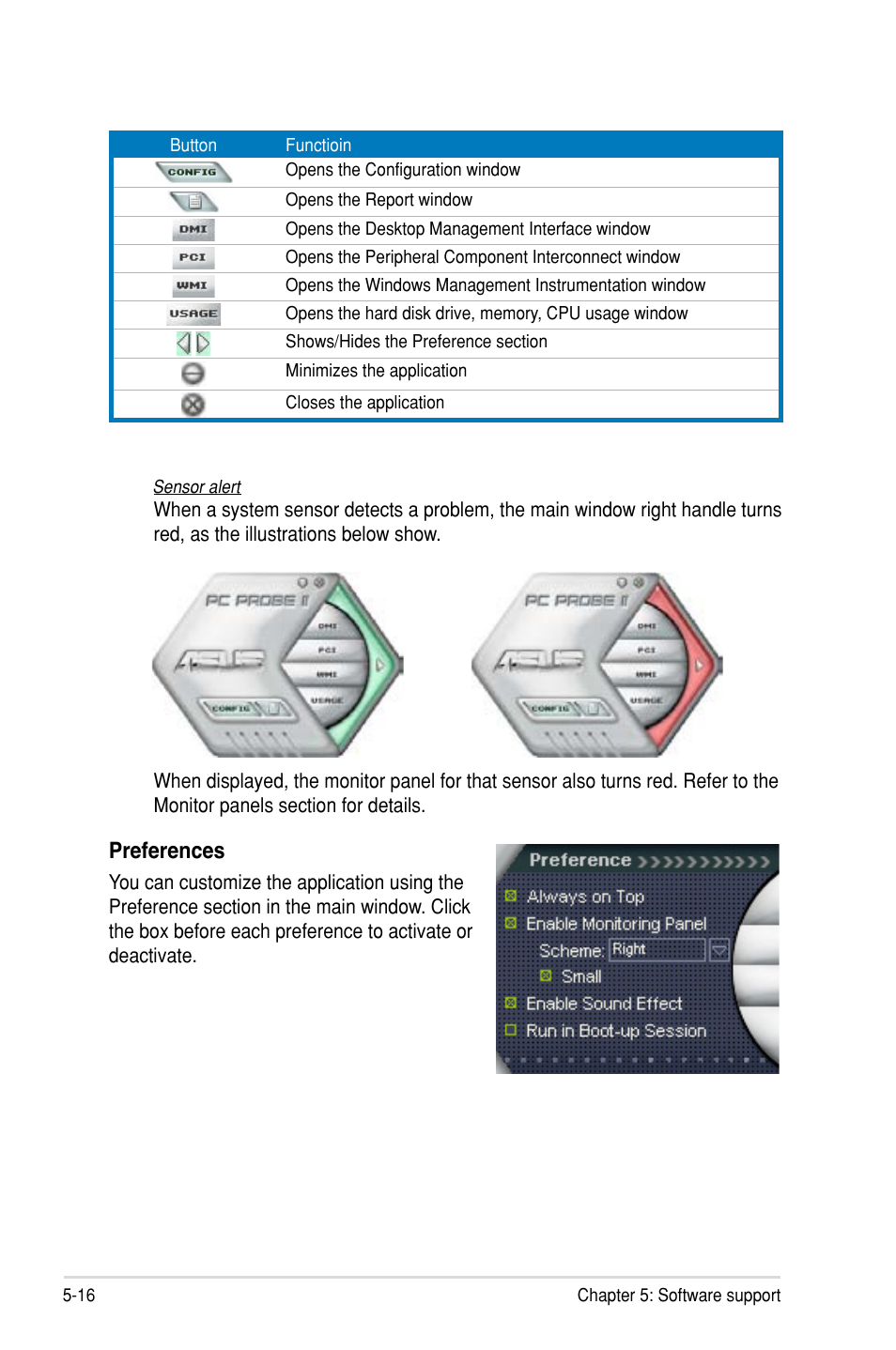 Preferences | Asus P5N-D User Manual | Page 128 / 164