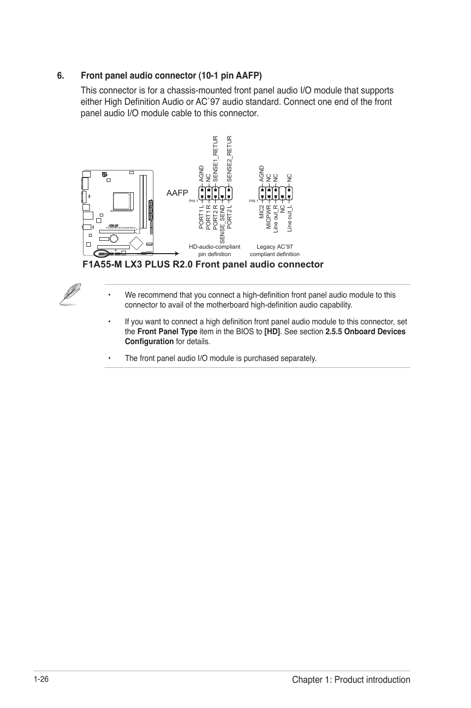 Chapter 1: product introduction | Asus F1A55-M LX3 R2.0 User Manual | Page 36 / 69