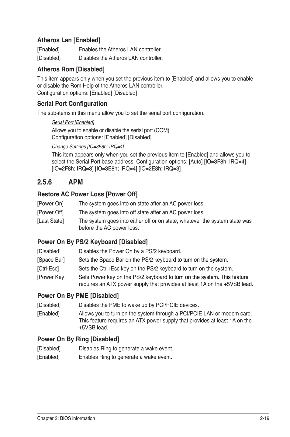 6 apm, Apm -19 | Asus F1A55-M LX3 R2.0 User Manual | Page 57 / 69