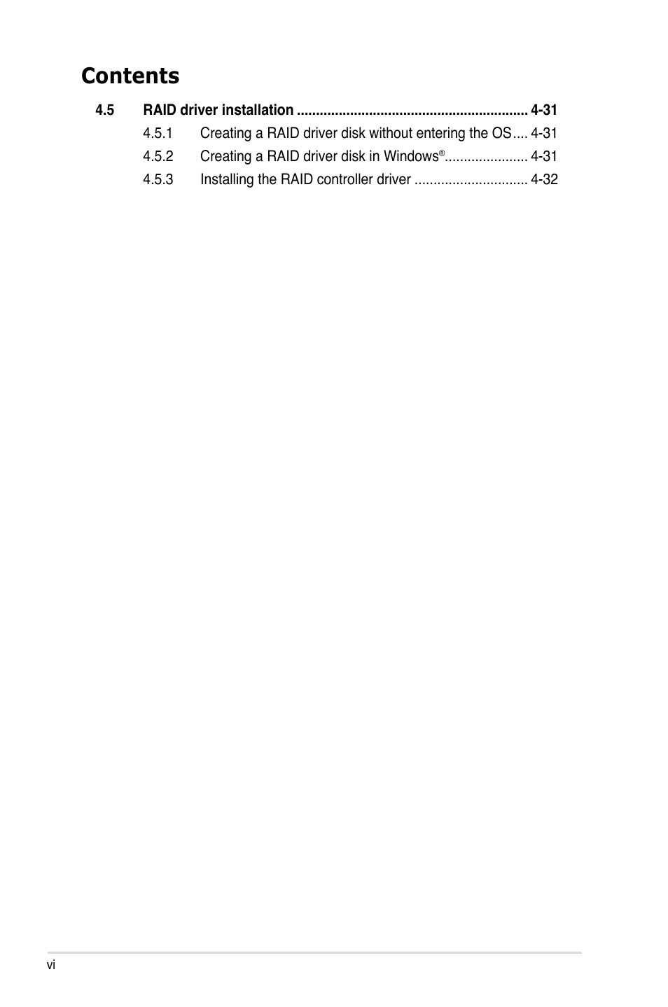 Asus P5N-VM WS User Manual | Page 6 / 122