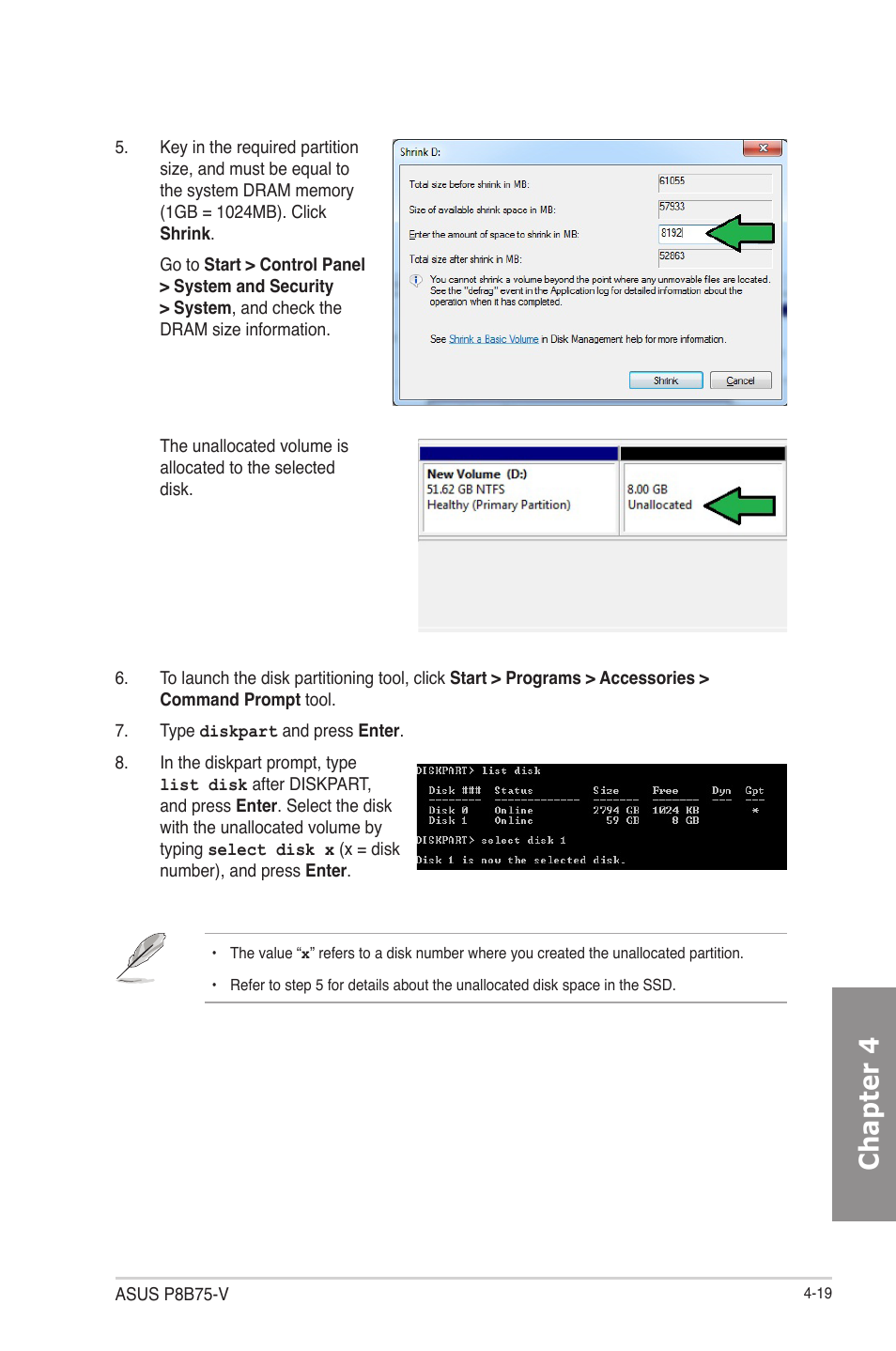 Chapter 4 | Asus P8B75-V User Manual | Page 116 / 133