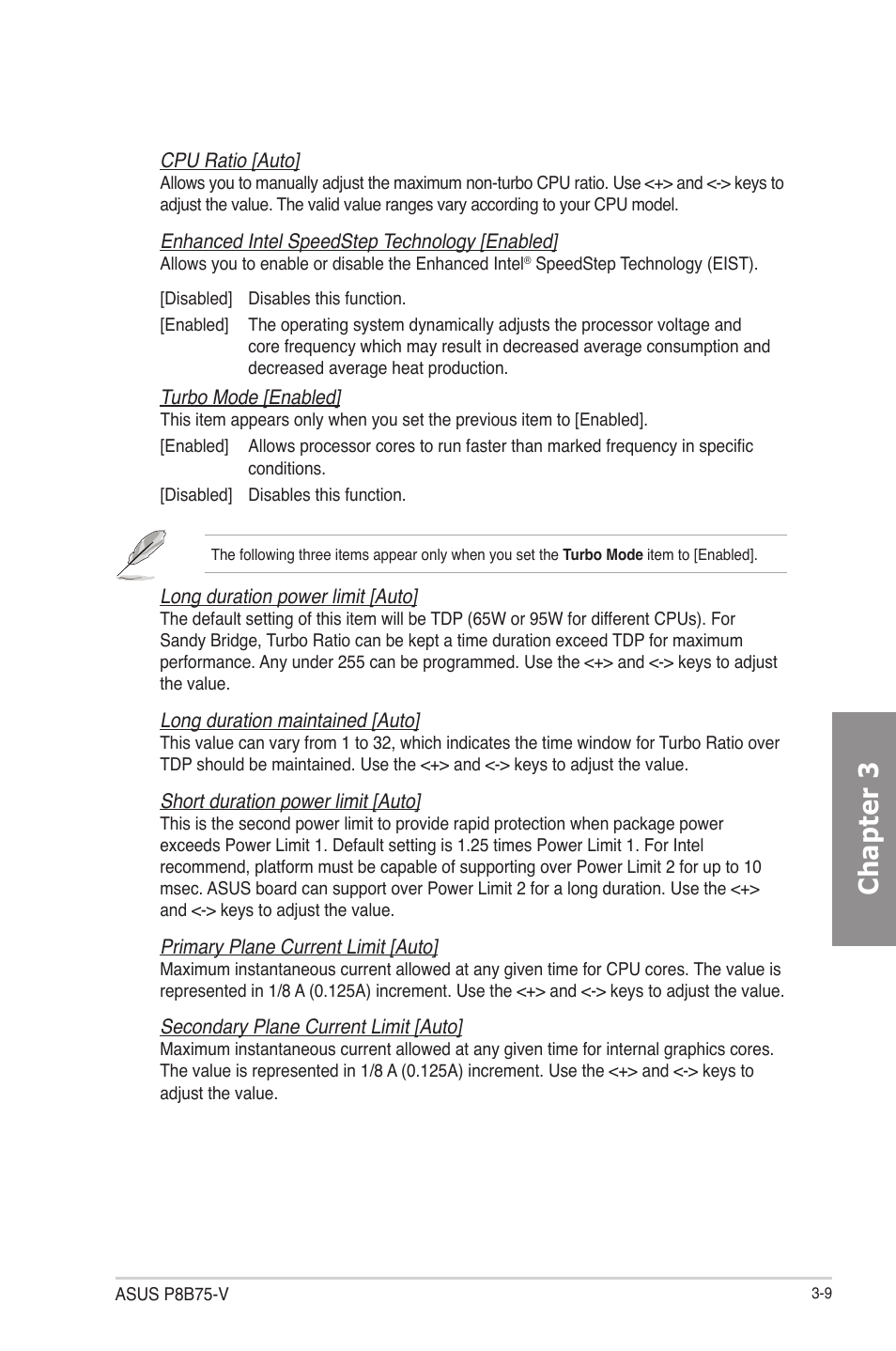 Chapter 3 | Asus P8B75-V User Manual | Page 67 / 133