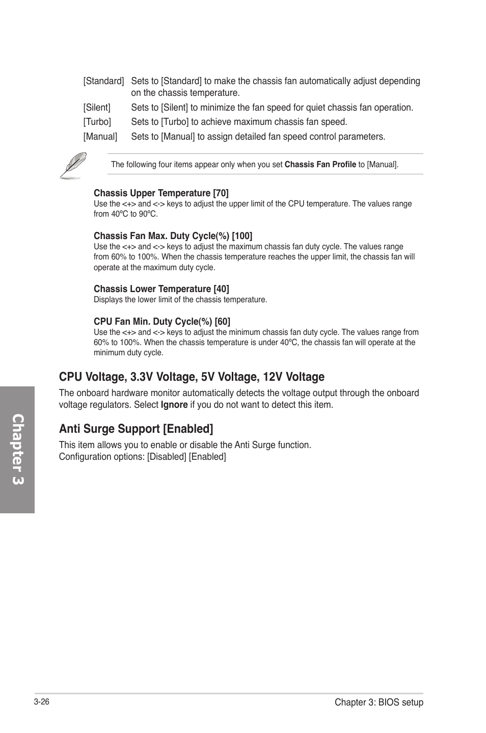 Chapter 3, Anti surge support [enabled | Asus P8B75-V User Manual | Page 84 / 133