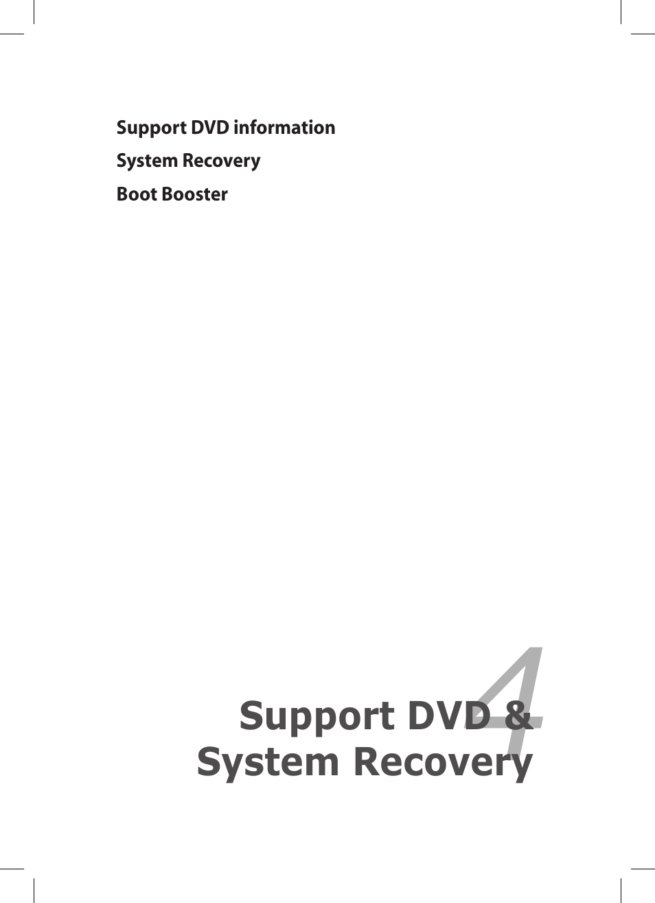 Support dvd & system recovery | Asus Eee PC 1005HA User Manual | Page 43 / 60