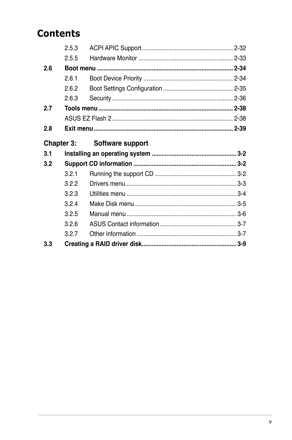 Asus M3N78-EH User Manual | Page 5 / 94