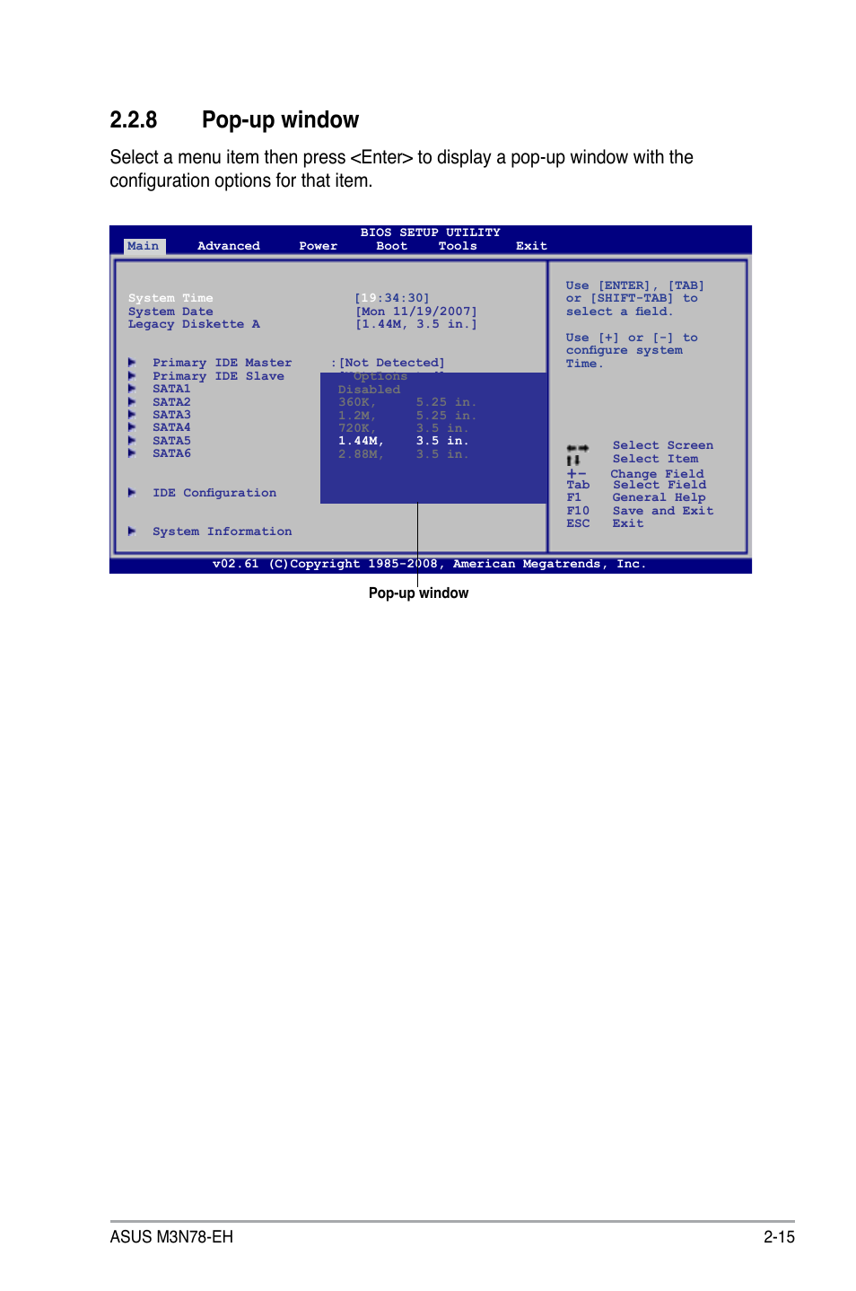 8 pop-up window | Asus M3N78-EH User Manual | Page 59 / 94