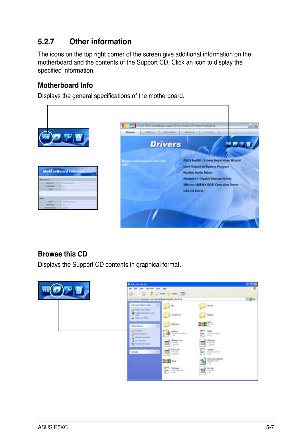 7 other information | Asus P5KC User Manual | Page 117 / 154