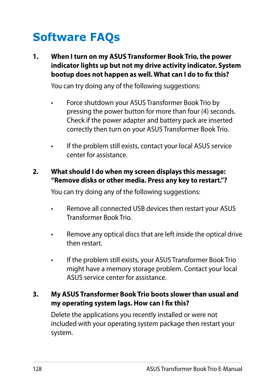 Software faqs | Asus TX201LA User Manual | Page 128 / 154