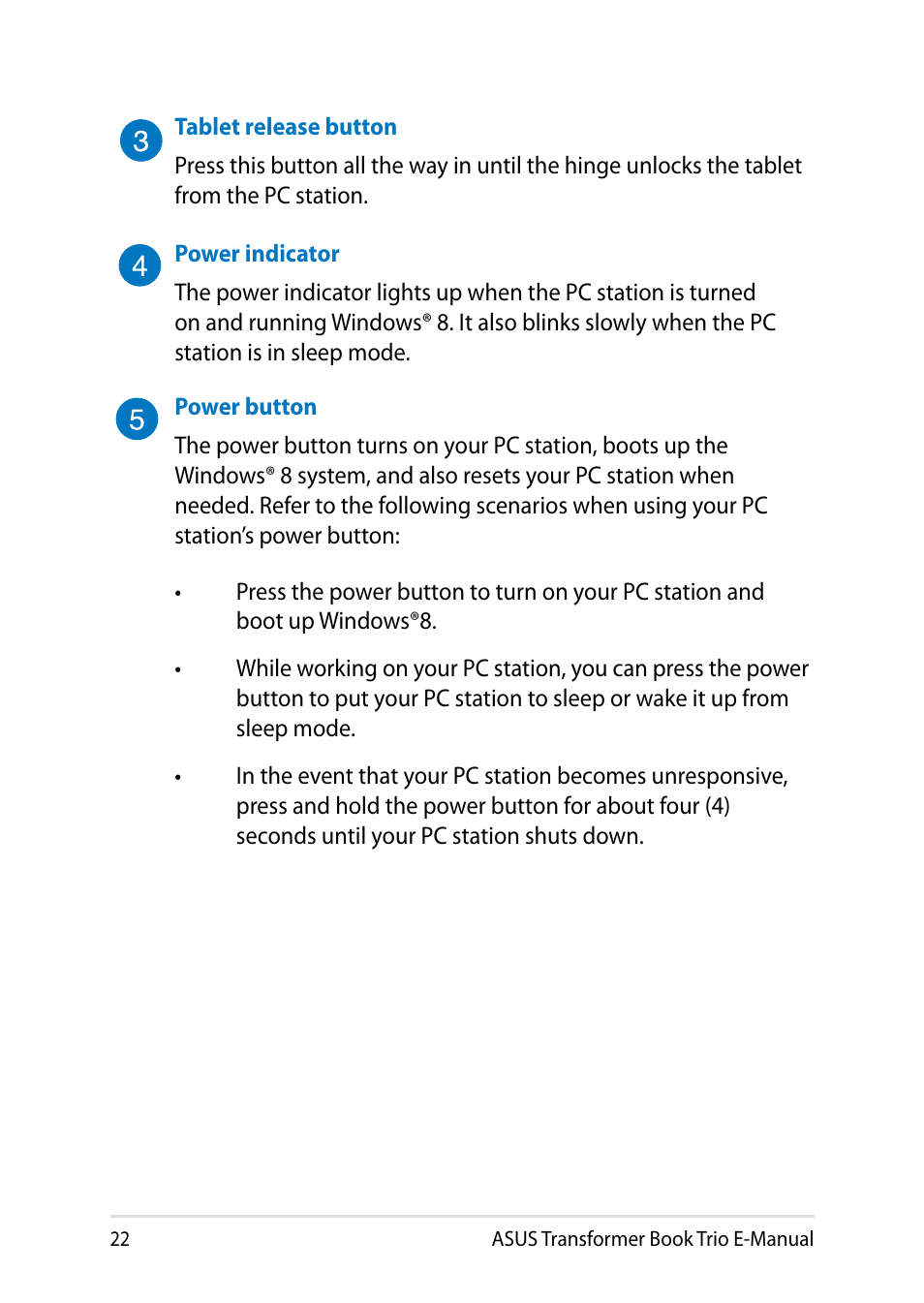 Asus TX201LA User Manual | Page 22 / 154