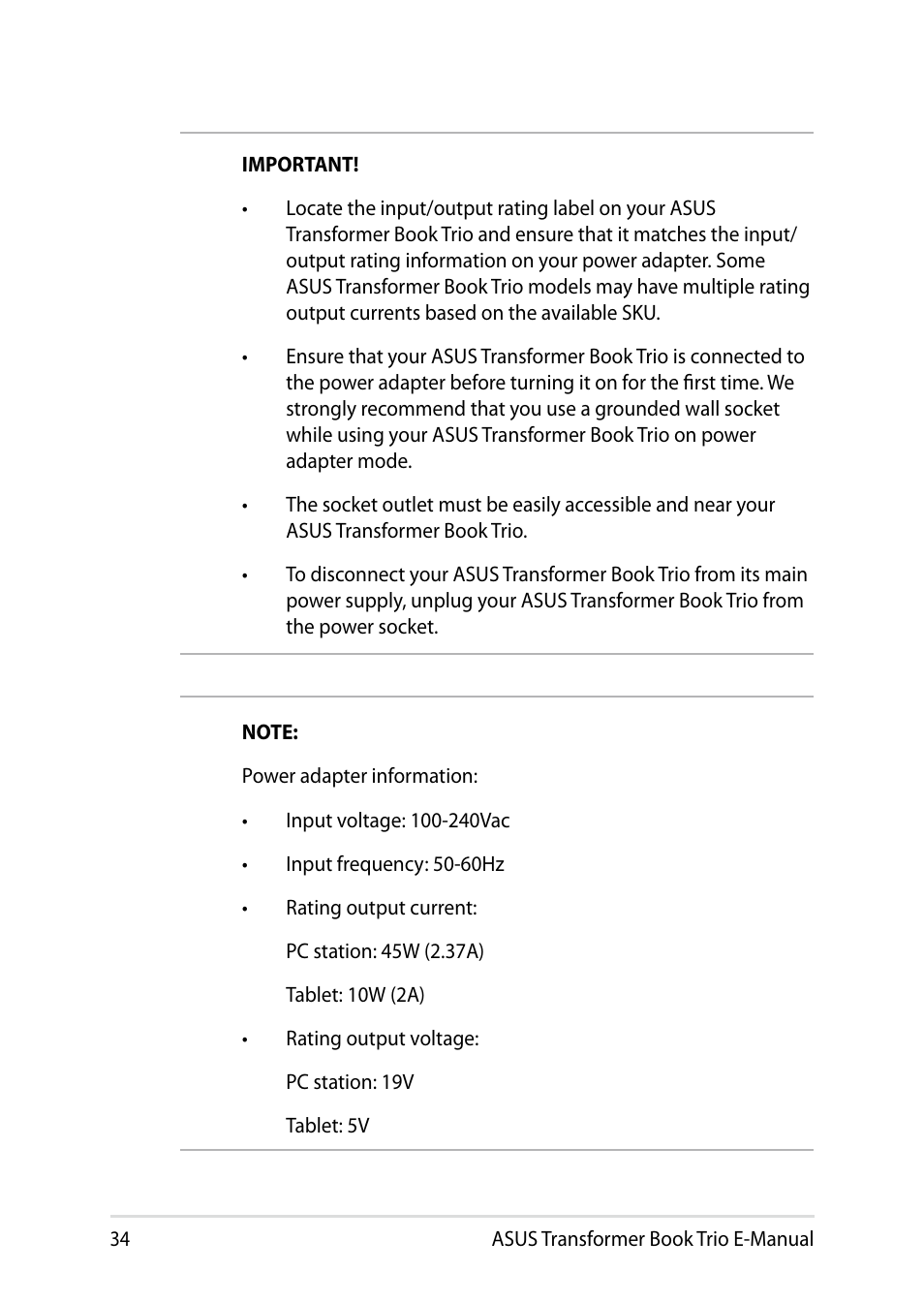 Asus TX201LA User Manual | Page 34 / 154