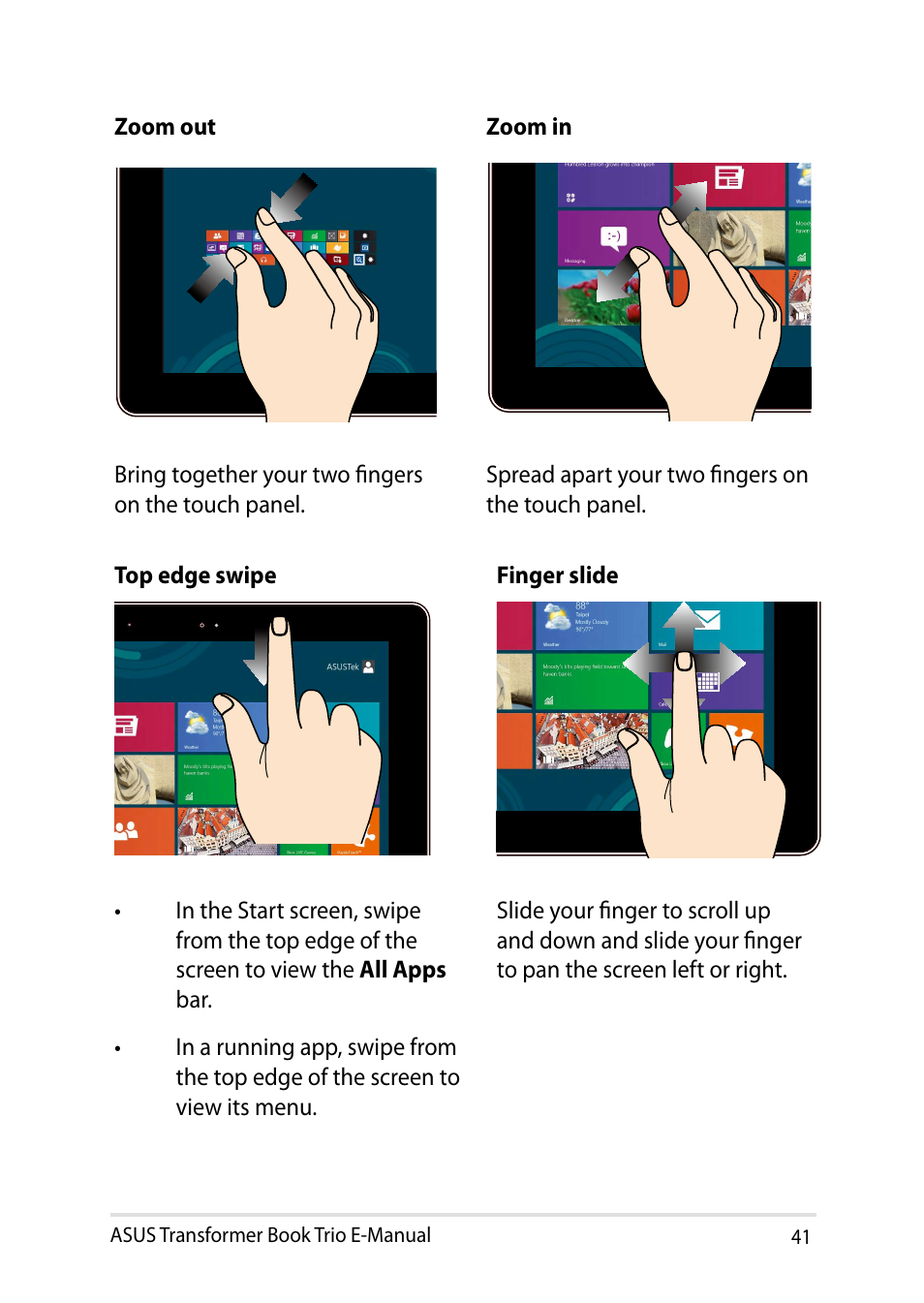 Asus TX201LA User Manual | Page 41 / 154