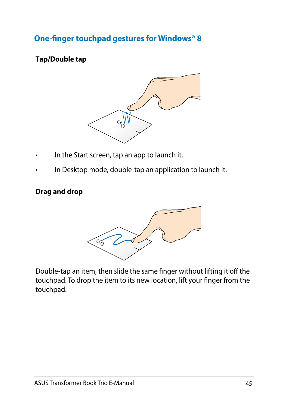 Asus TX201LA User Manual | Page 45 / 154