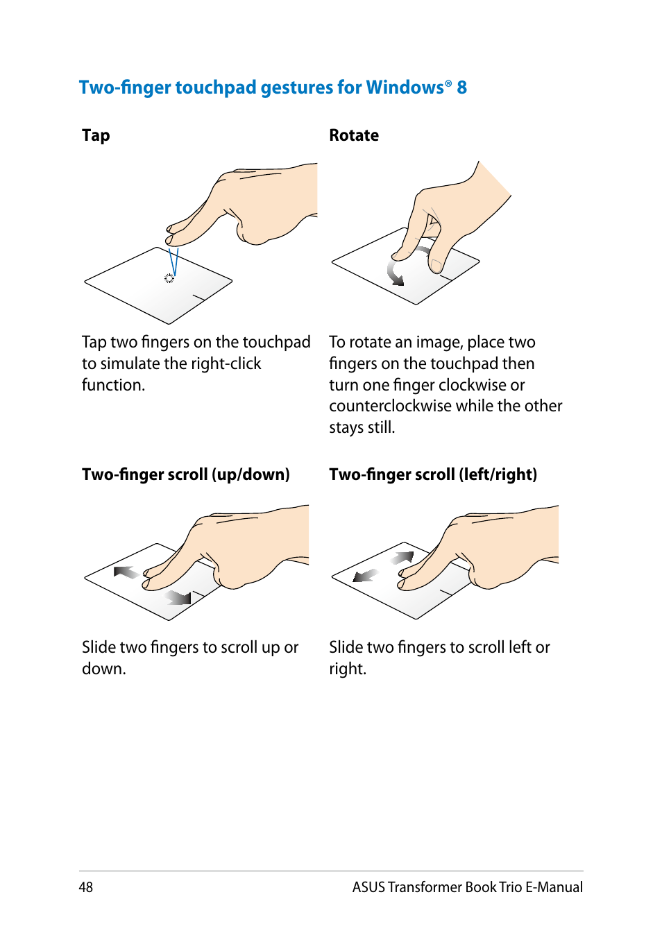 Asus TX201LA User Manual | Page 48 / 154