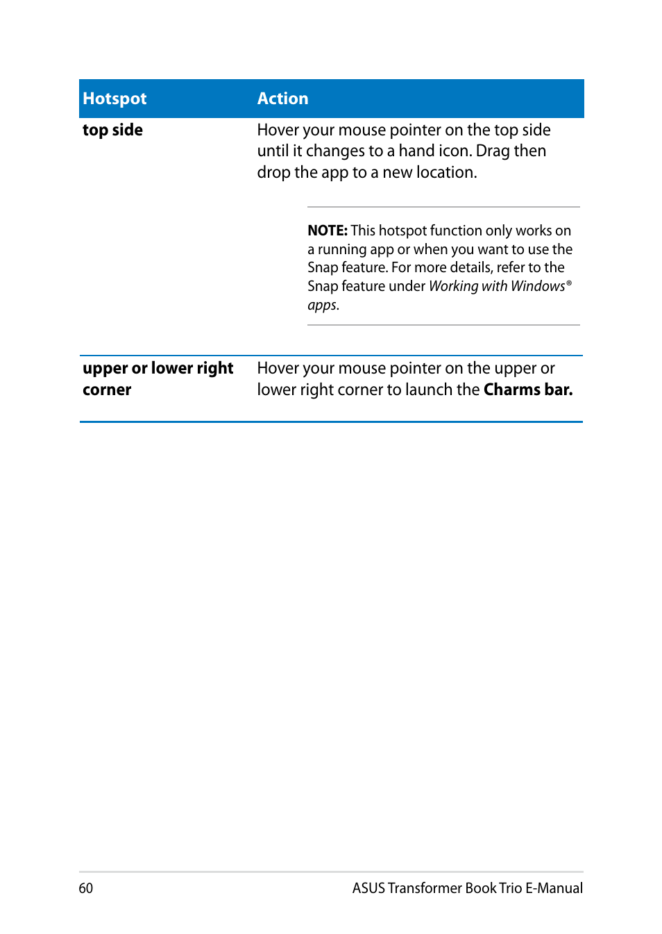 Asus TX201LA User Manual | Page 60 / 154