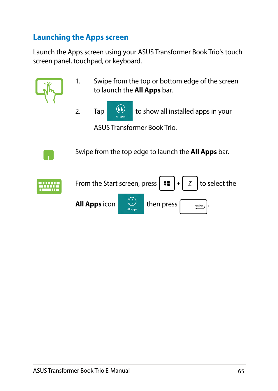 Asus TX201LA User Manual | Page 65 / 154