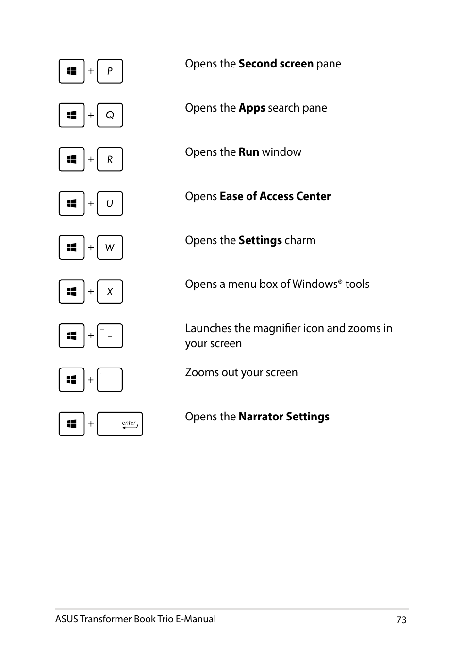 Asus TX201LA User Manual | Page 73 / 154