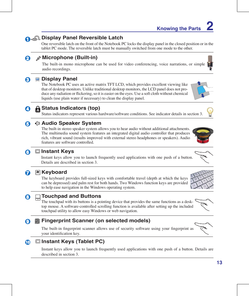 Asus R1E User Manual | Page 13 / 74