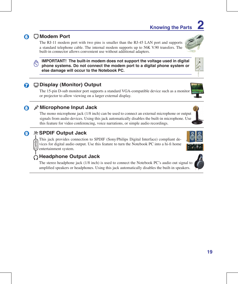 Asus R1E User Manual | Page 19 / 74