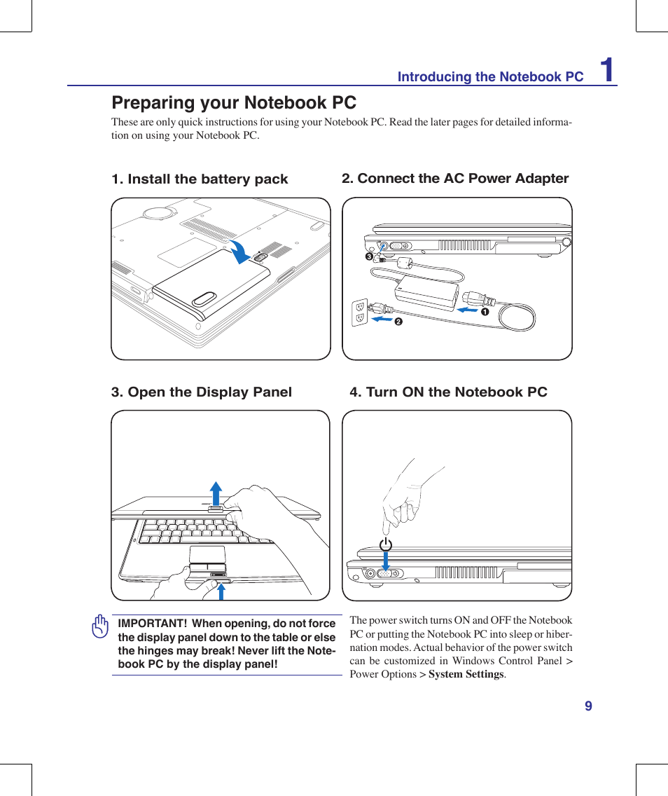 Asus R1E User Manual | Page 9 / 74