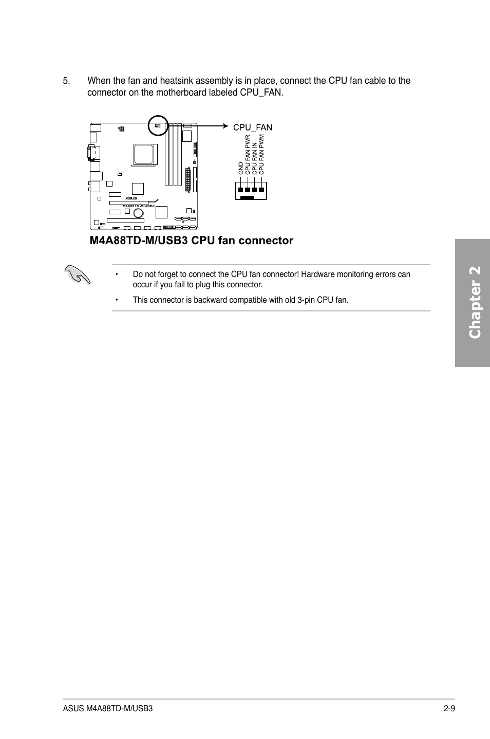 Chapter 2 | Asus M4A88TD-M/USB3 User Manual | Page 27 / 124