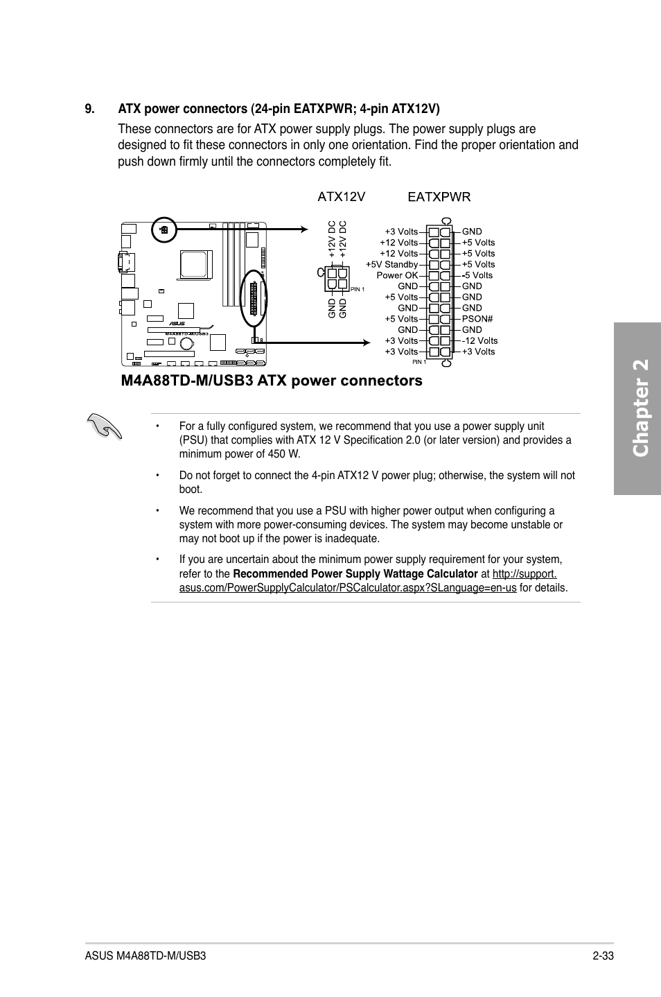 Chapter 2 | Asus M4A88TD-M/USB3 User Manual | Page 51 / 124