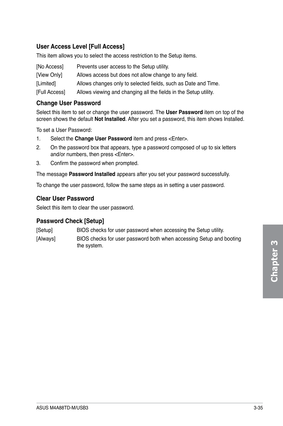 Chapter 3 | Asus M4A88TD-M/USB3 User Manual | Page 91 / 124