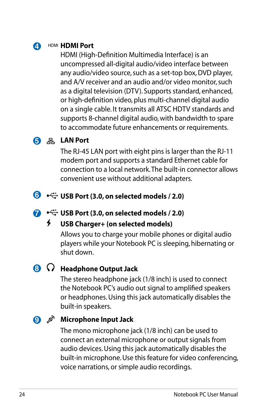 Asus R900VB User Manual | Page 24 / 122