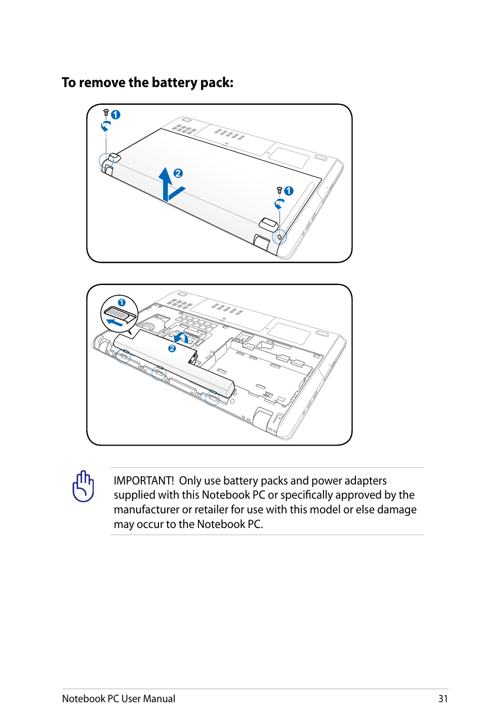 Asus R900VB User Manual | Page 31 / 122