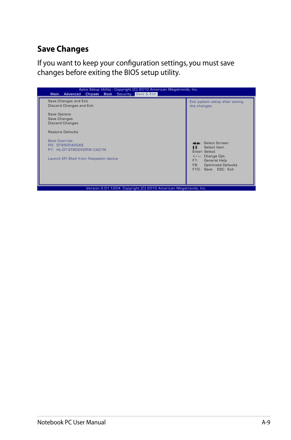 Save changes | Asus R900VB User Manual | Page 89 / 122