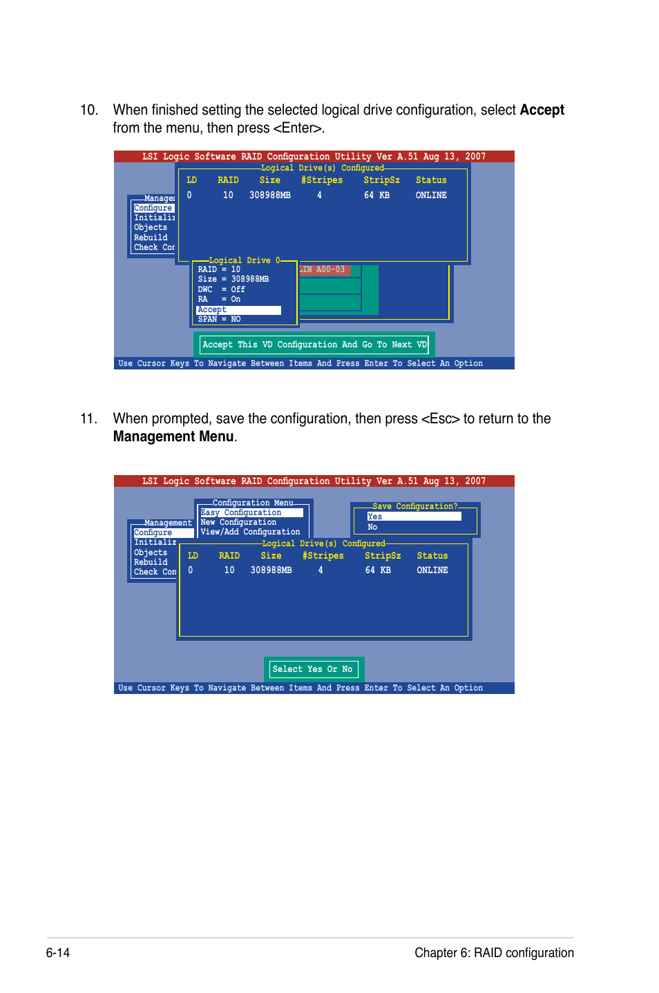 14 chapter 6: raid configuration | Asus RS160-E5 User Manual | Page 118 / 164