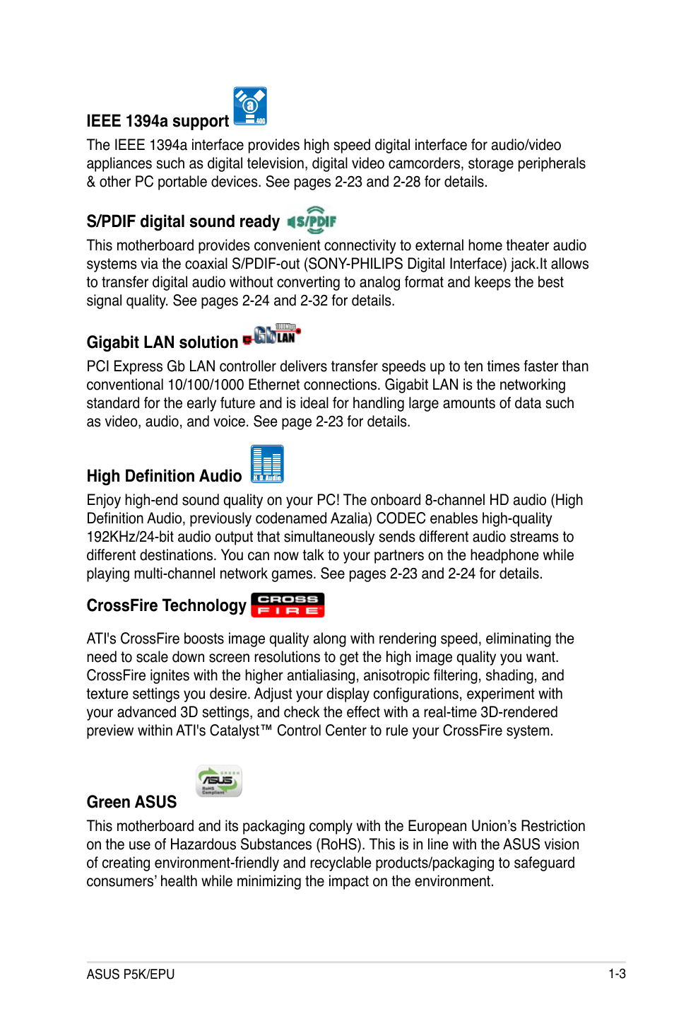 Asus P5K/EPU User Manual | Page 19 / 150