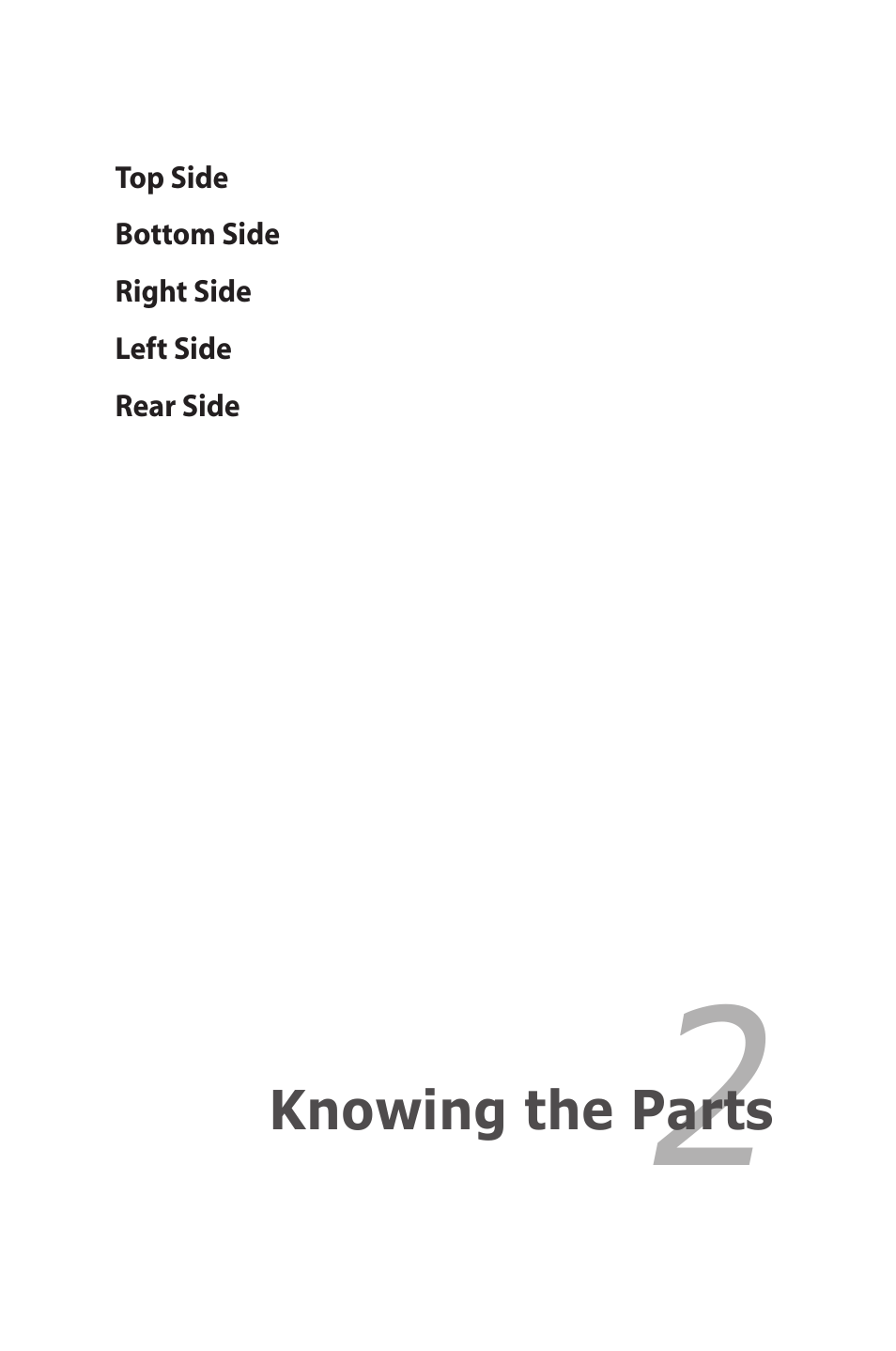 Knowing the parts | Asus Eee PC 1000HG User Manual | Page 13 / 88