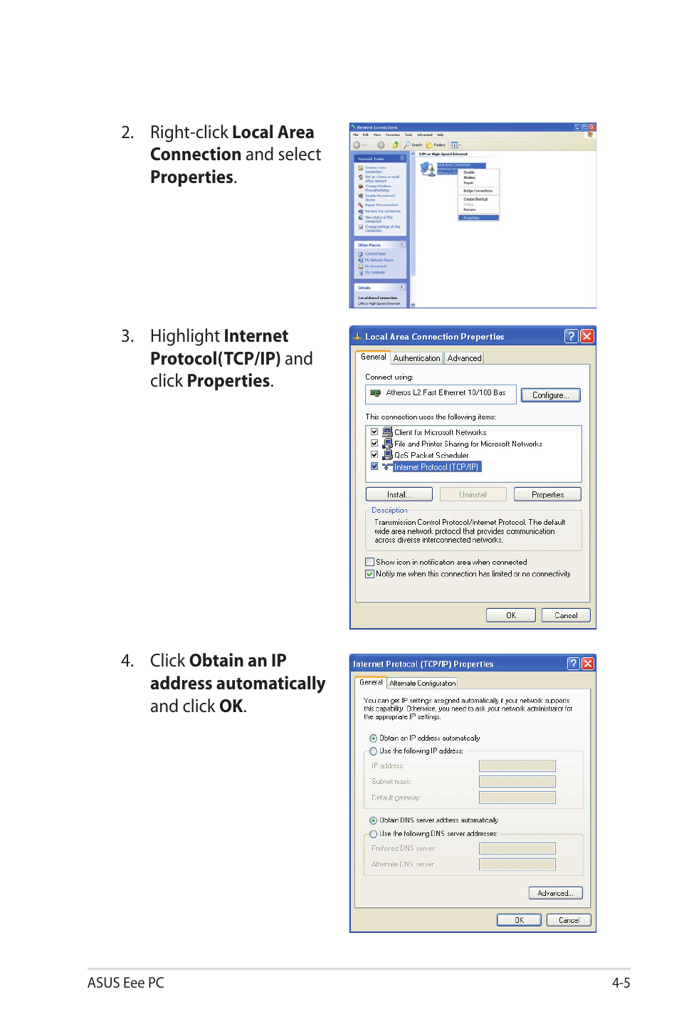 Asus Eee PC 1000HG User Manual | Page 49 / 88