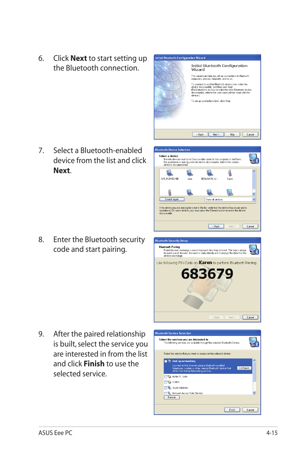 Asus Eee PC 1000HG User Manual | Page 59 / 88