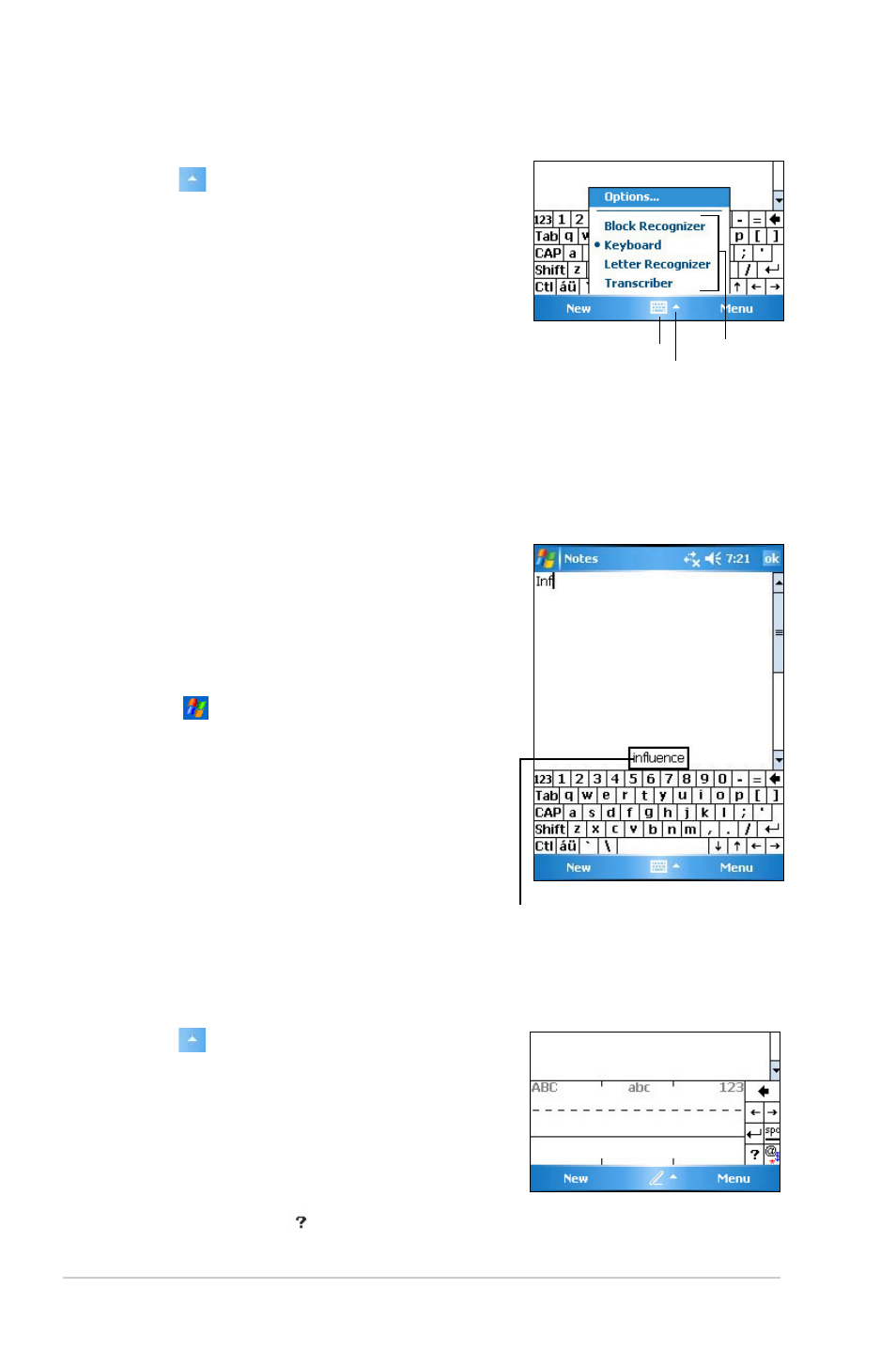 Word completion feature | Asus MYPAL A636 User Manual | Page 18 / 104