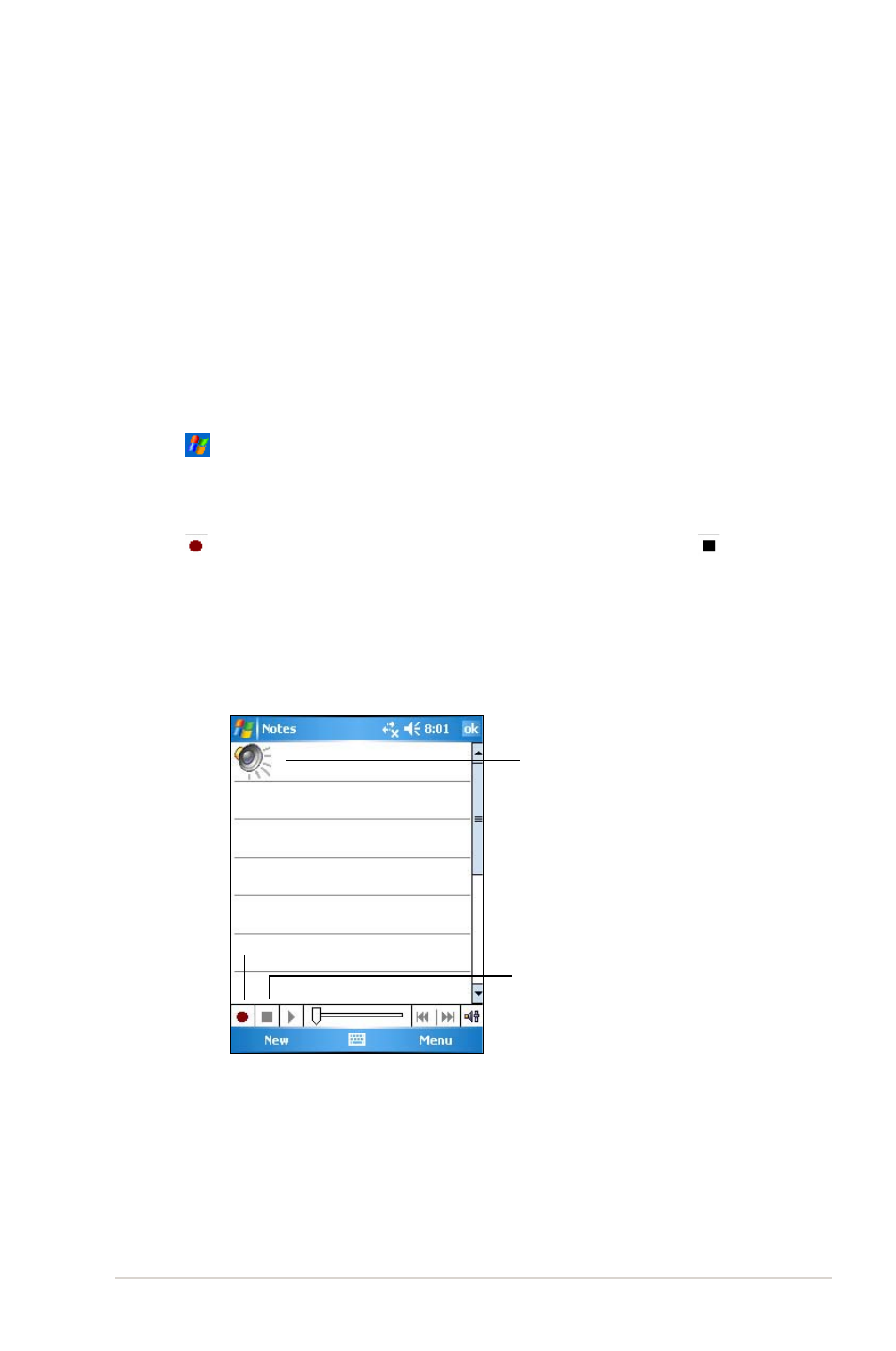 Recording a message | Asus MYPAL A636 User Manual | Page 23 / 104