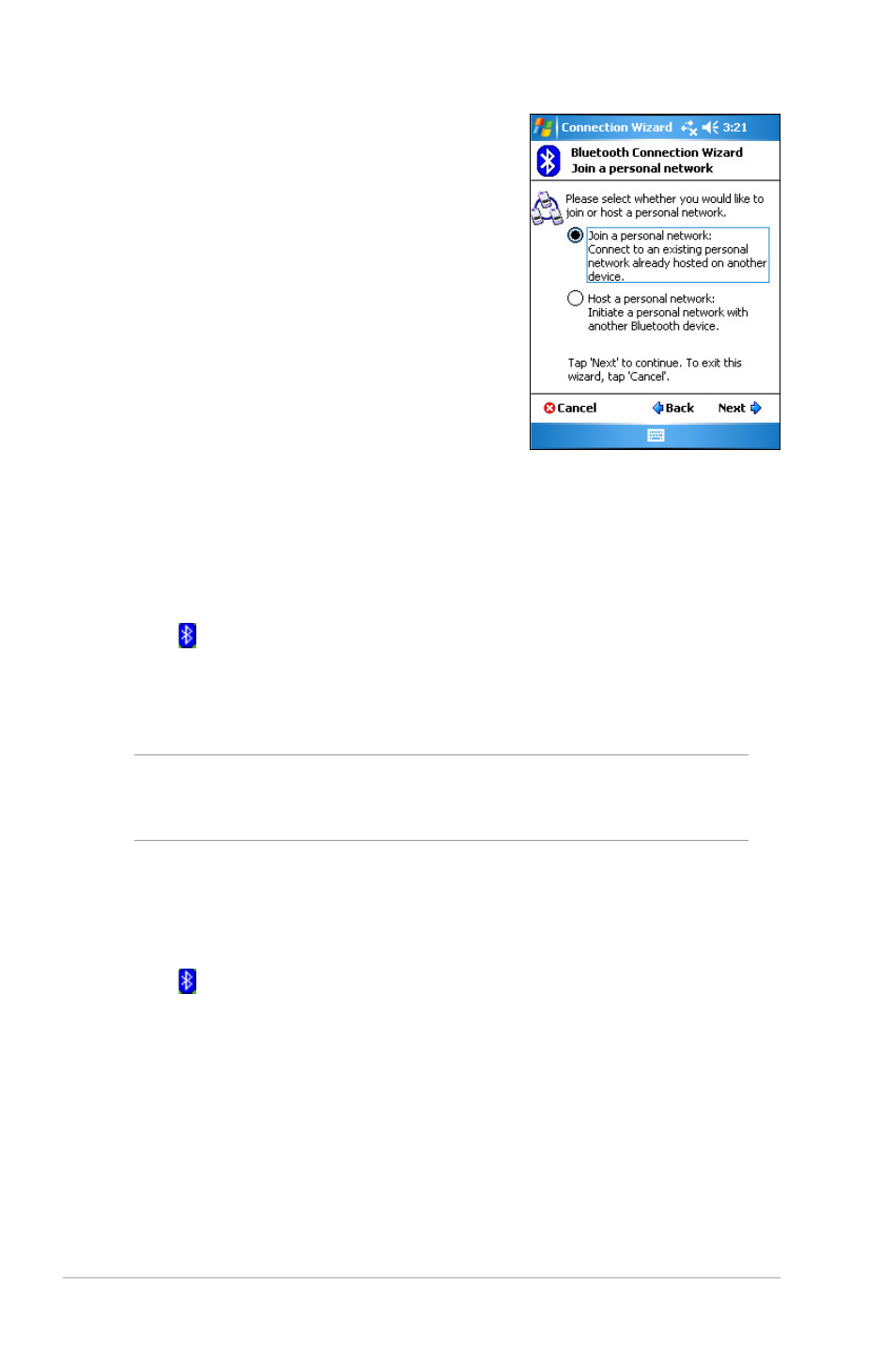 Setting up activesync via bluetooth | Asus MYPAL A636 User Manual | Page 94 / 104