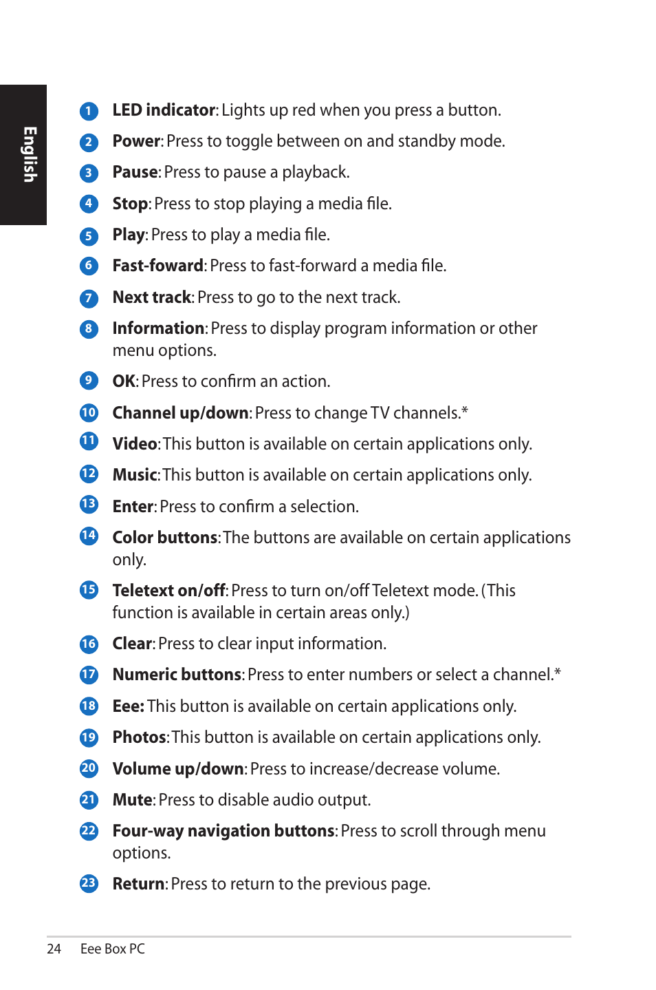 Asus EB1012 User Manual | Page 24 / 95