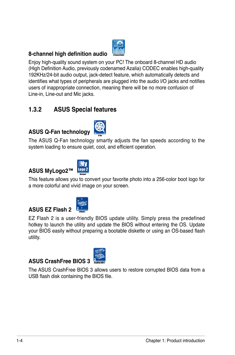 2 asus special features | Asus P5KPL-CM User Manual | Page 16 / 88