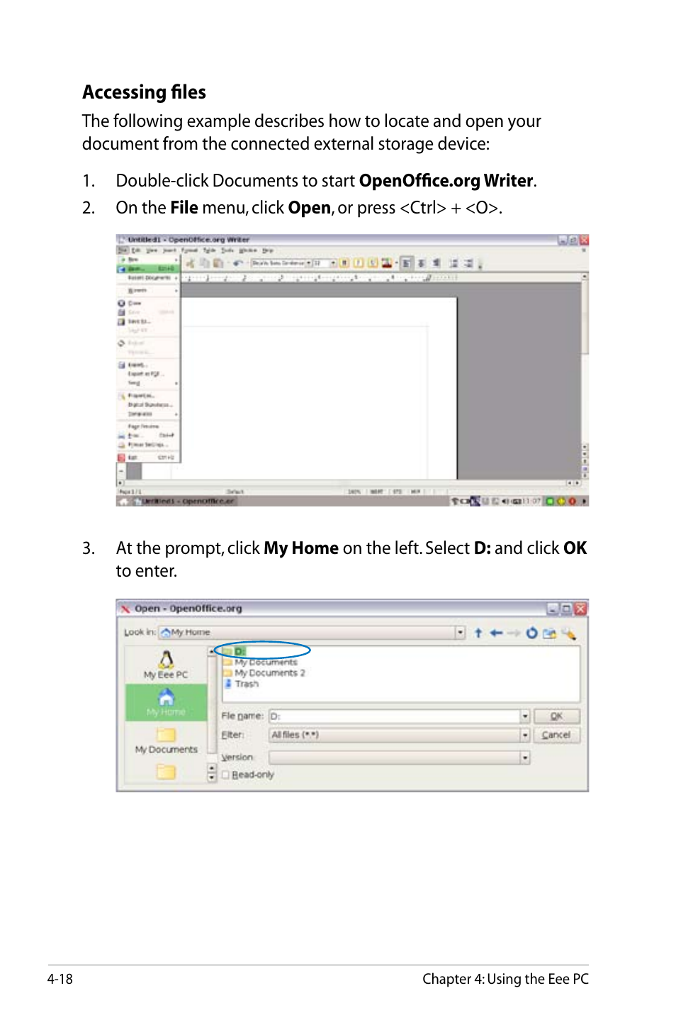 Asus Eee PC 900/Linux User Manual | Page 54 / 130