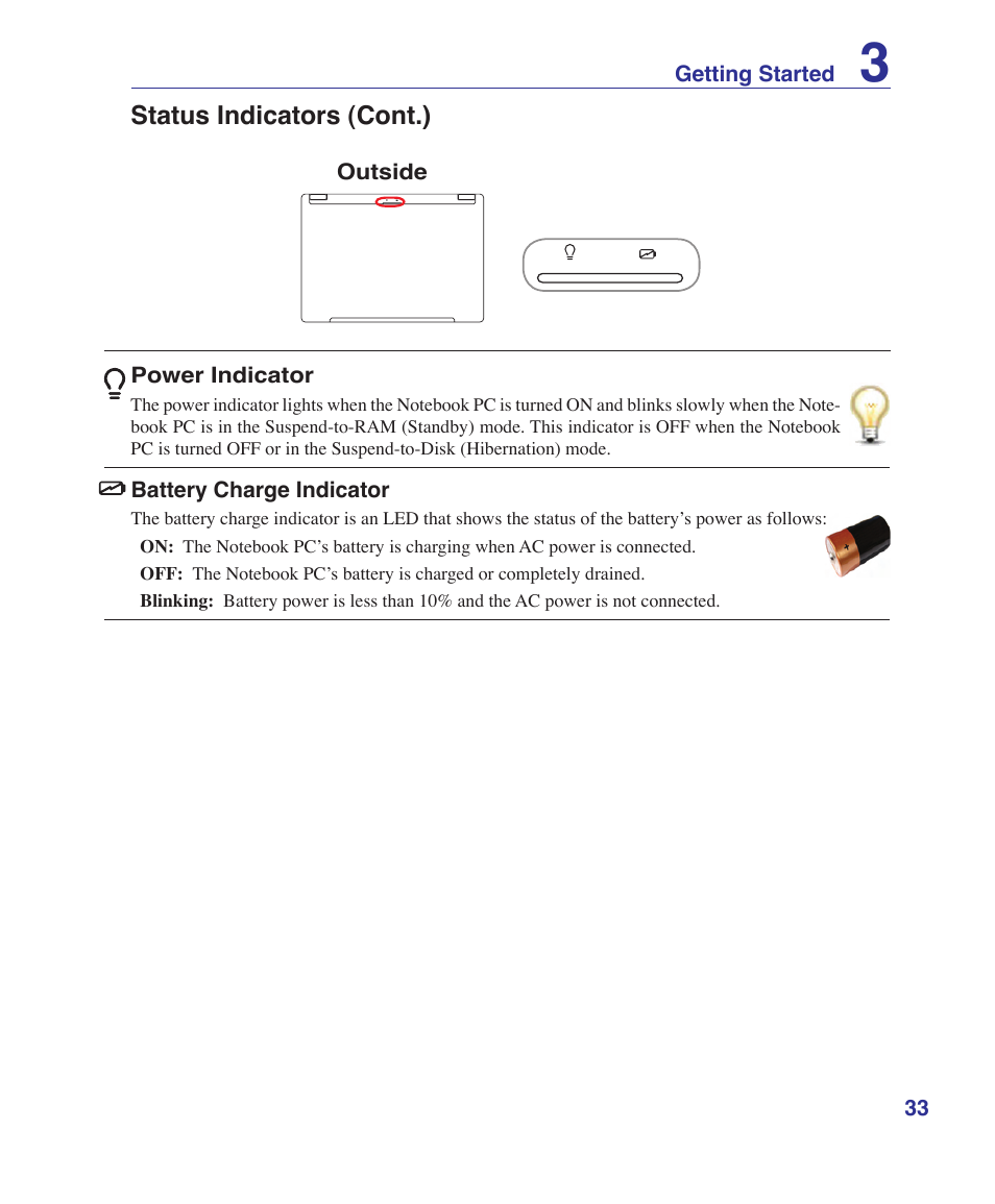 Asus W6Fp User Manual | Page 33 / 85