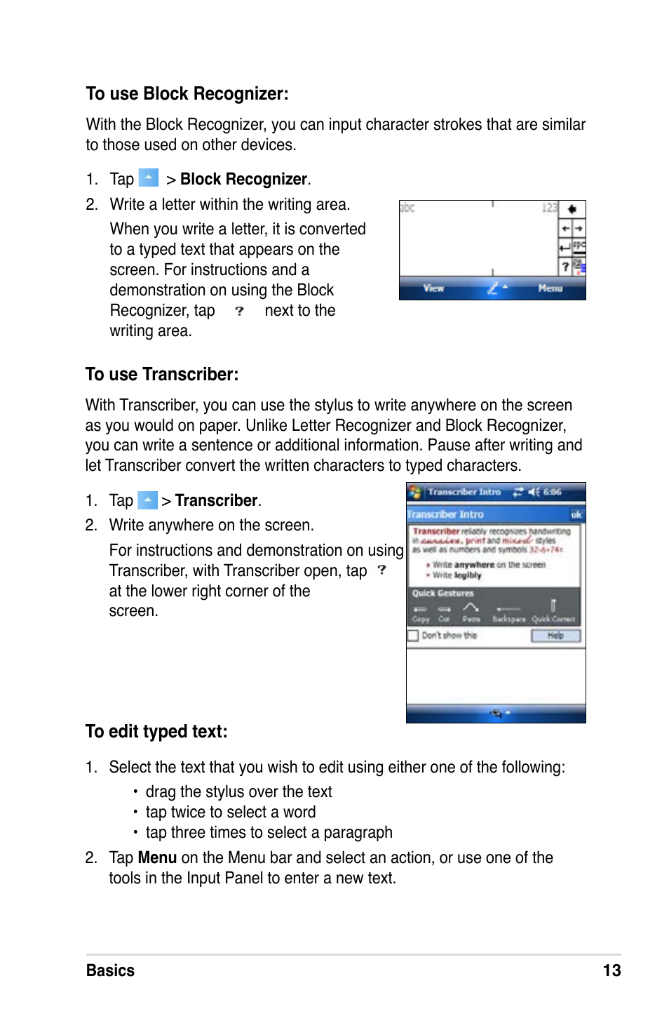 Asus MyPal A639 User Manual | Page 19 / 106
