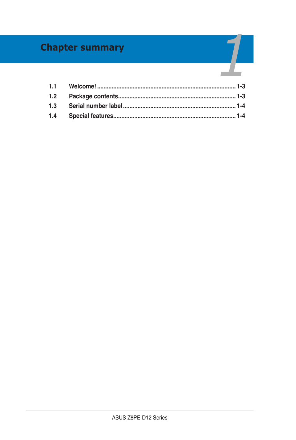 Asus Z8PE-D12 User Manual | Page 16 / 170