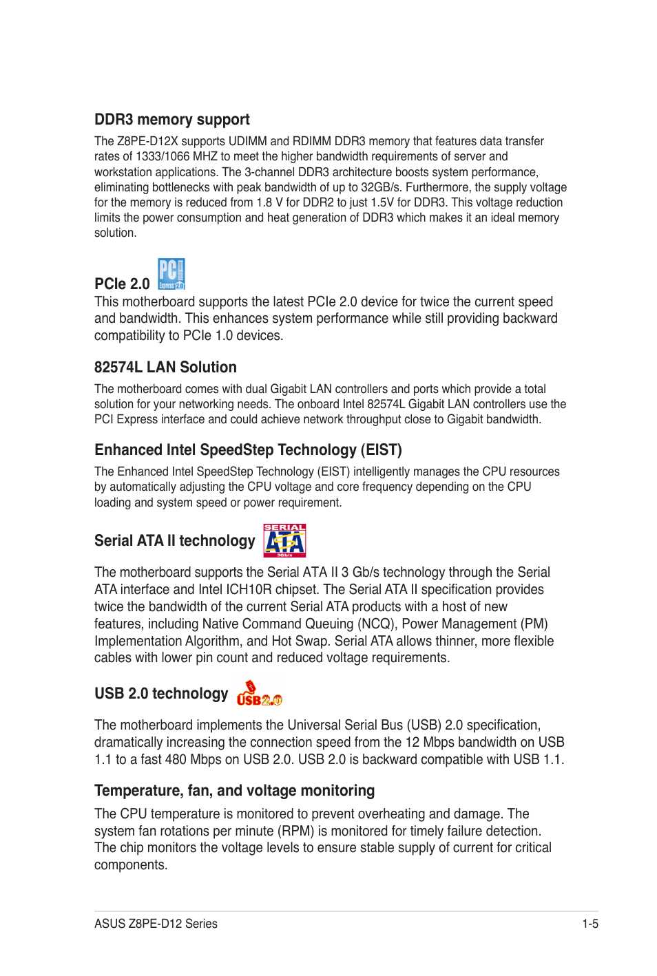 Asus Z8PE-D12 User Manual | Page 19 / 170